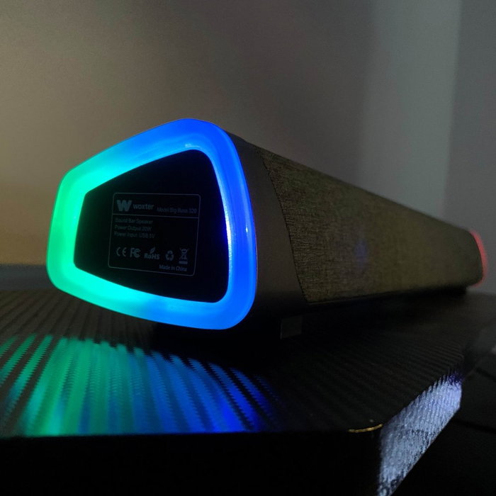 Woxter Big Bass 320 Barra de Sonido RGB 20W 2.0 canales